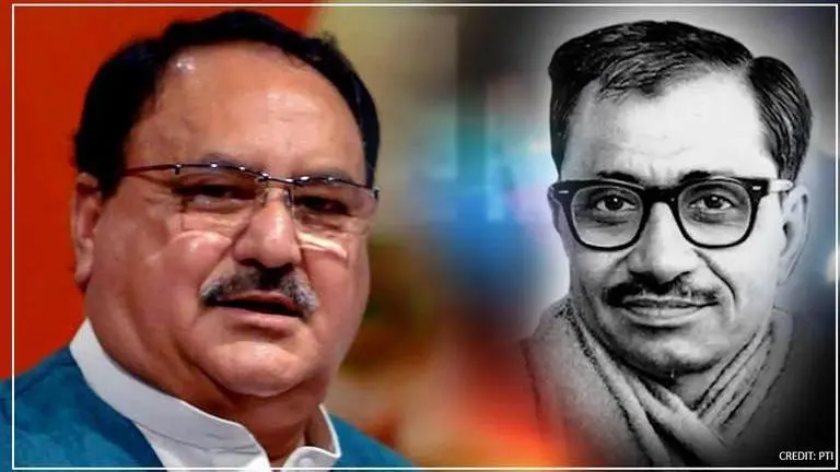 BJP President JP Nadda pays tribute to Deendayal Upadhyaya on his death anniversary Nadda