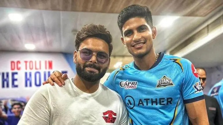 GT vs DC: Shubman Gill catches up with Rishabh Pant during IPL 2023 in a 'Re-Shub union' GT vs DC: Shubman Gill catches up with Rishabh Pant during IPL 2023 in a 'Re-Sub union'
