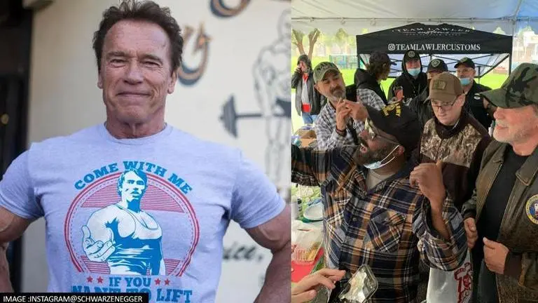 Arnold Schwarzenegger celebrates Christmas, gifts houses to homeless war veterans Arnold Schwarzenegger