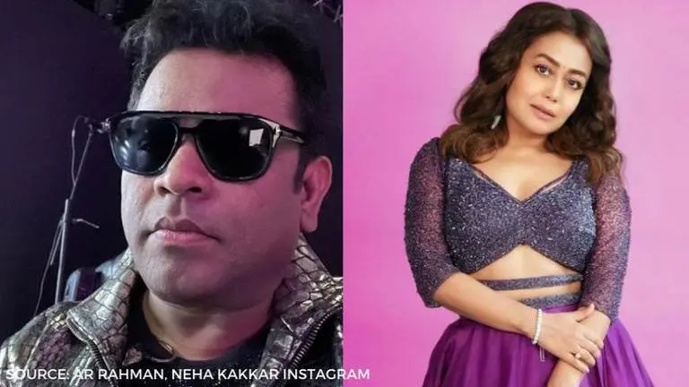 AR Rahman sings 'Ishq Bina' on 'Indian Idol 12', Neha Kakkar cannot stop cheering; watch In frame: AR Rahman, Neha Kakkar; Source: Instagram