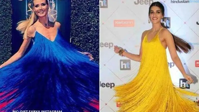 Kriti Sanon or Heidi Klum: Who looked more flattering in fringe dresses? Kriti Sanon