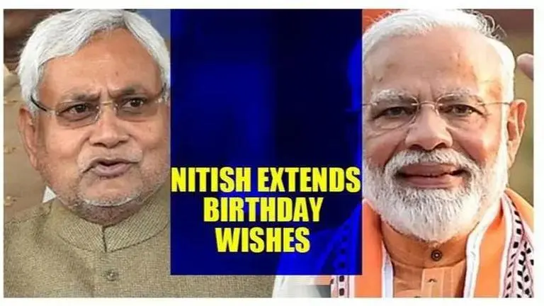 Bihar CM Nitish Kumar wishes good health and a long life to PM Modi PM Modi