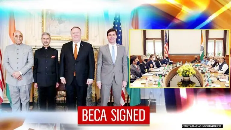 'Significant achievement': India-US sign landmark defence pact BECA during 2+2 dialogue India