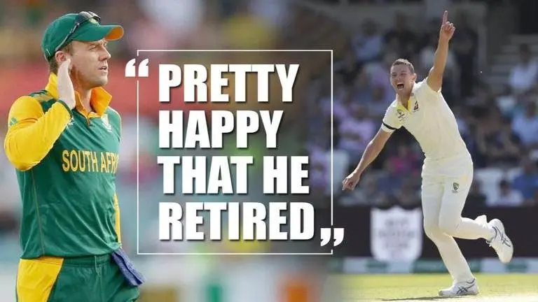 Hazlewood picks Ab De Villiers as the toughest batsman to bowl to, 'glad' he's retired Hazlewood