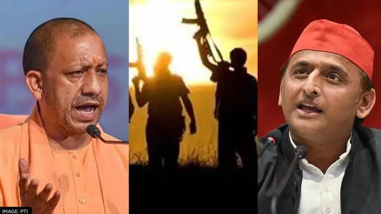 Yogi Adityanath claims 'SP govt worshipped terrorists'; lauds Centre for ending J&K terror Yogi Adityanath, Akhilesh