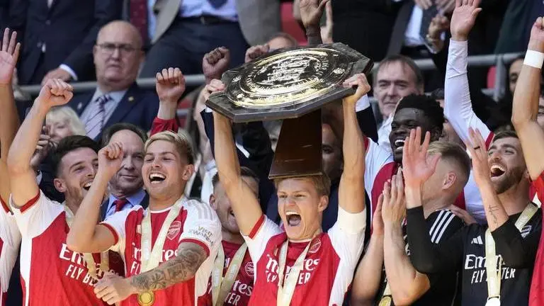 Arsenal beats Manchester City in penalty shootout to win Community Shield after stoppage-time equalizer