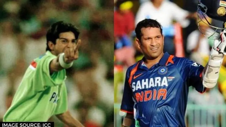 Sachin Tendulkar takes catch off Wasim Akram's bowling in 25-year-old match in SL: WATCH Sachin Tendulkar