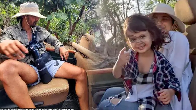 Sanjeeda Shaikh, Harshvardhan Rane enjoy jungle safari amid linkup rumours? Sanjeeda Shaikh
