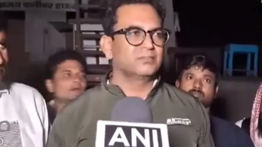 Wakeel Hassan speaking to the media after his house was demolished.