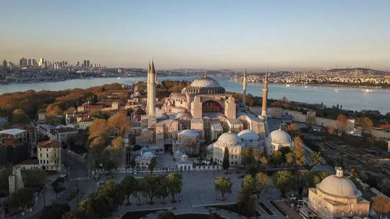Istanbul's Hagia Sophia opens as a mosque for Muslim prayers