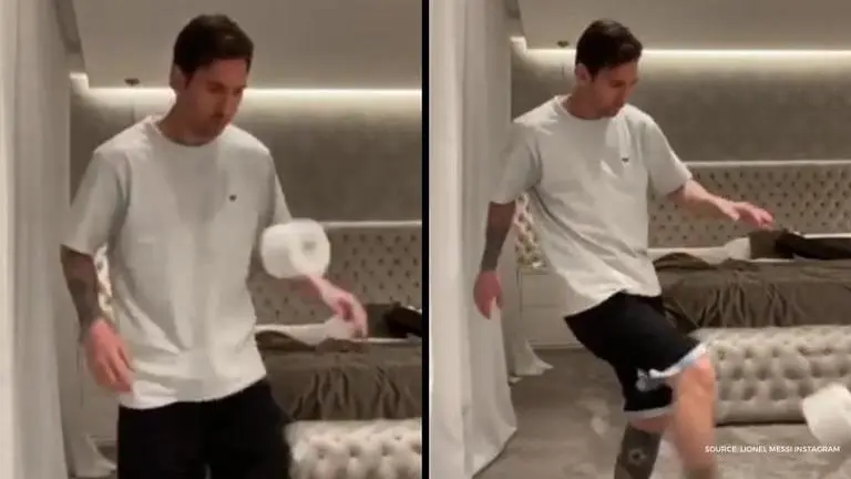 Lionel Messi aces 'Stay at Home' challenge in style; nominates Suarez and Aguero for it Lionel Messi
