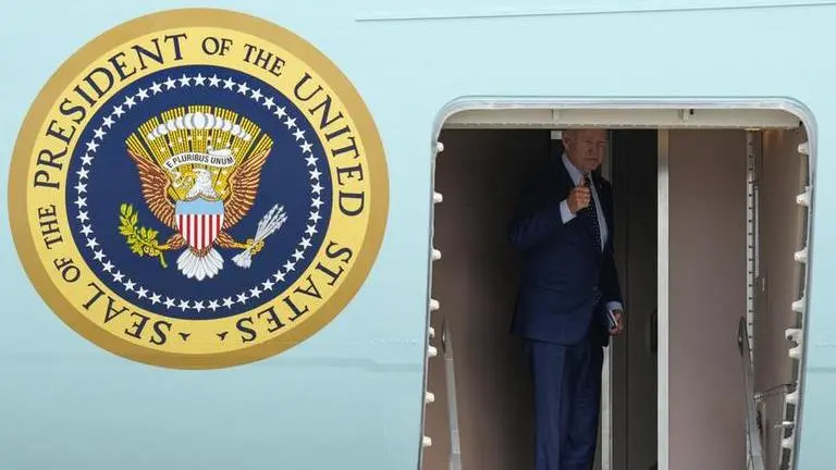 PM Modi and Biden look to continue tightening US-India relations amid shared concerns about China President Joe Biden gestures as he boards Air Force One at Andrews Air Force Base (Image: AP)