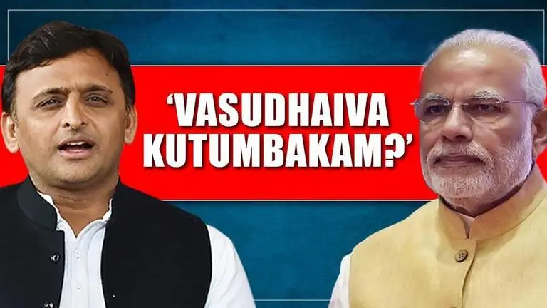 Akhilesh Yadav takes a jibe at PM Modi, asks to clarify stance on 'Vasudhaiva Kutumbakam' Akhilesh