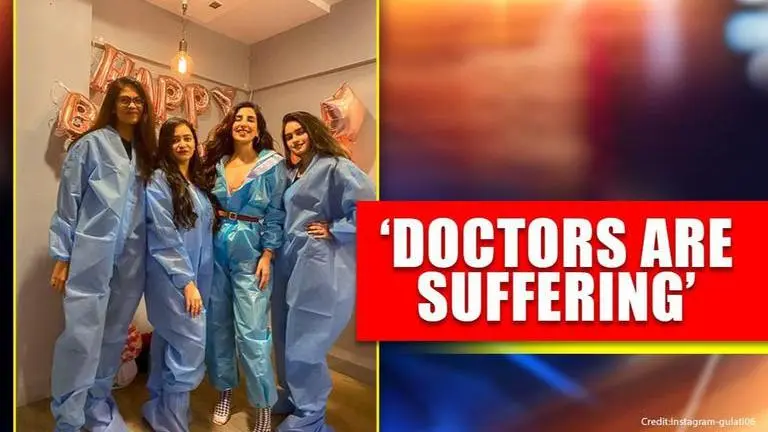 Actress slammed for pandemic-themed b'day party, netizens say 'Don't waste PPE suits'