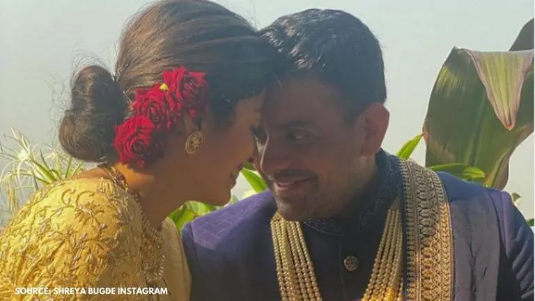 Abhidnya Bhave ties knot with Mehul Pai, friends share reception pictures Abhidnya Bhave