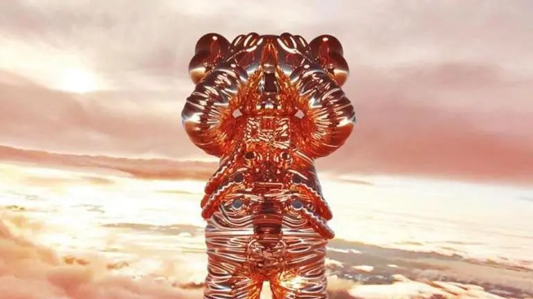 KAWS launches his sculpture 'Companion' in the stratosphere on its 20th anniversary, Watch KAWS