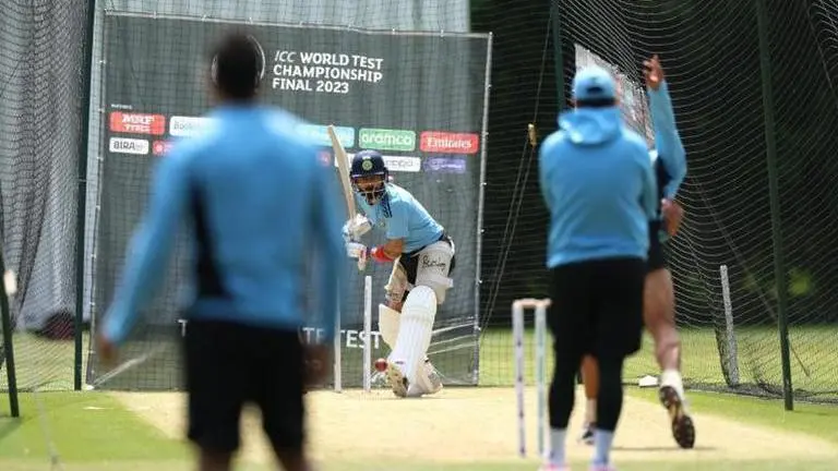 Virat Kohli in training nets
