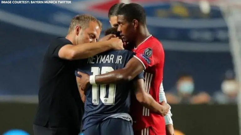 Champions League final: David Alaba consoles Neymar after Bayern clinch 6th European Cup champions league final