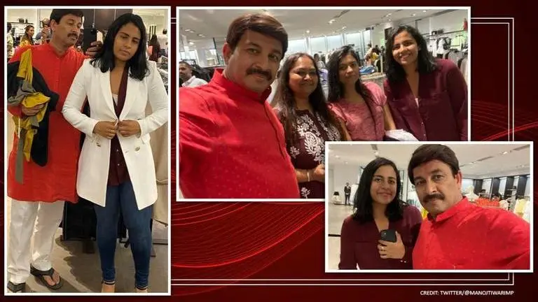 Manoj Tiwari says daughter 'worried about Delhi violence'; posts advice after their outing Manoj Tiwari says daughter 'worried about Delhi violence'; posts advice after their outing