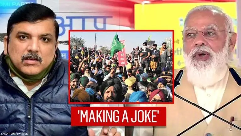 AAP lashes out at PM's Varanasi visit, HM's campaigning in Hyderabad amid farmers' protest AAP