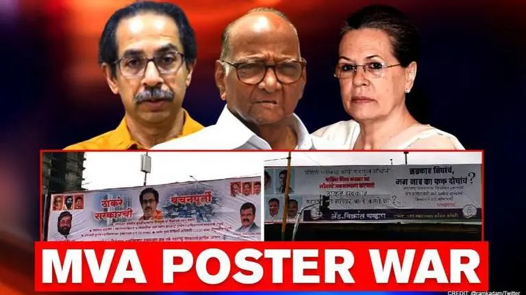 Congress complains at being ignored by Sena, NCP; Poster war begins between MVA allies Ram Kadam