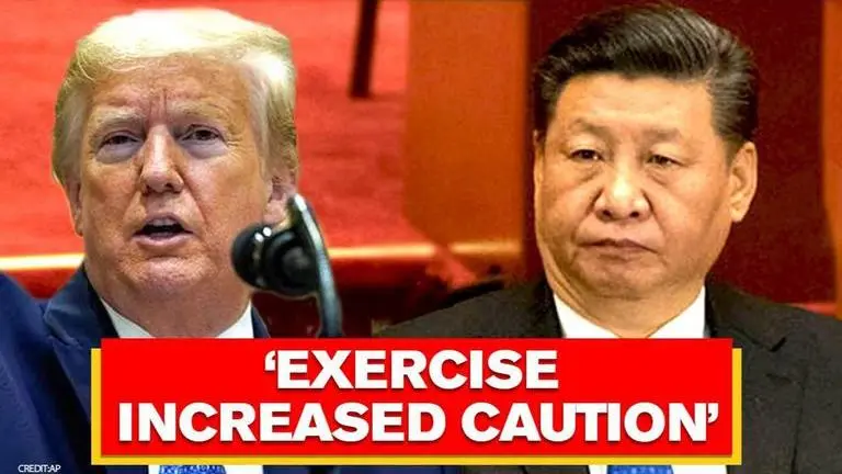US warns its citizens in China; tells them Xi's administration may crackdown arbitrarily US warns its citizen in China of 'prolonged detention', asks them to 'exercise caution'