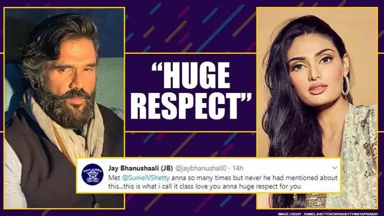 Suniel Shetty hailed after feat in 1996 incident goes viral, Athiya says, 'didn't know' Suniel Shetty hailed after feat in '96 incident goes viral, Athiya says, 'didn't know'