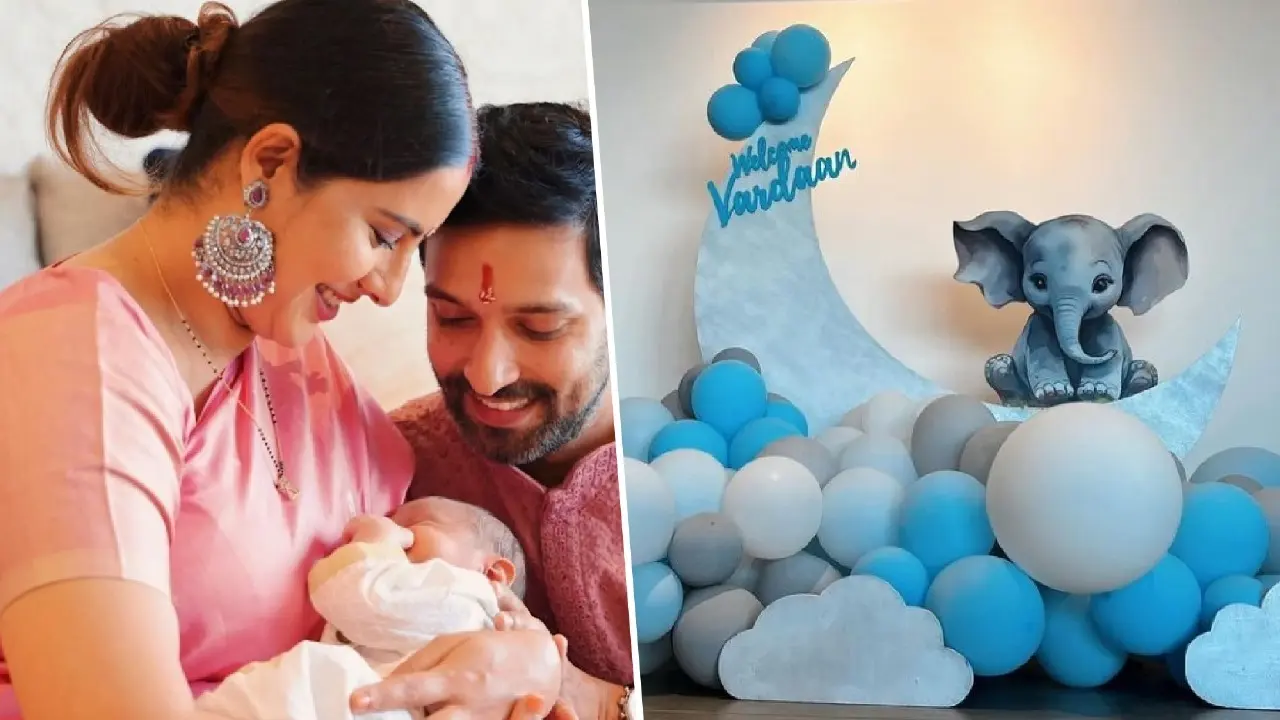 New Parents Vikrant Massey-Sheetal Thakur Deck Their Home In Blue To Welcome Son Vardaan Sheetal Thakur, Vikrant Massey