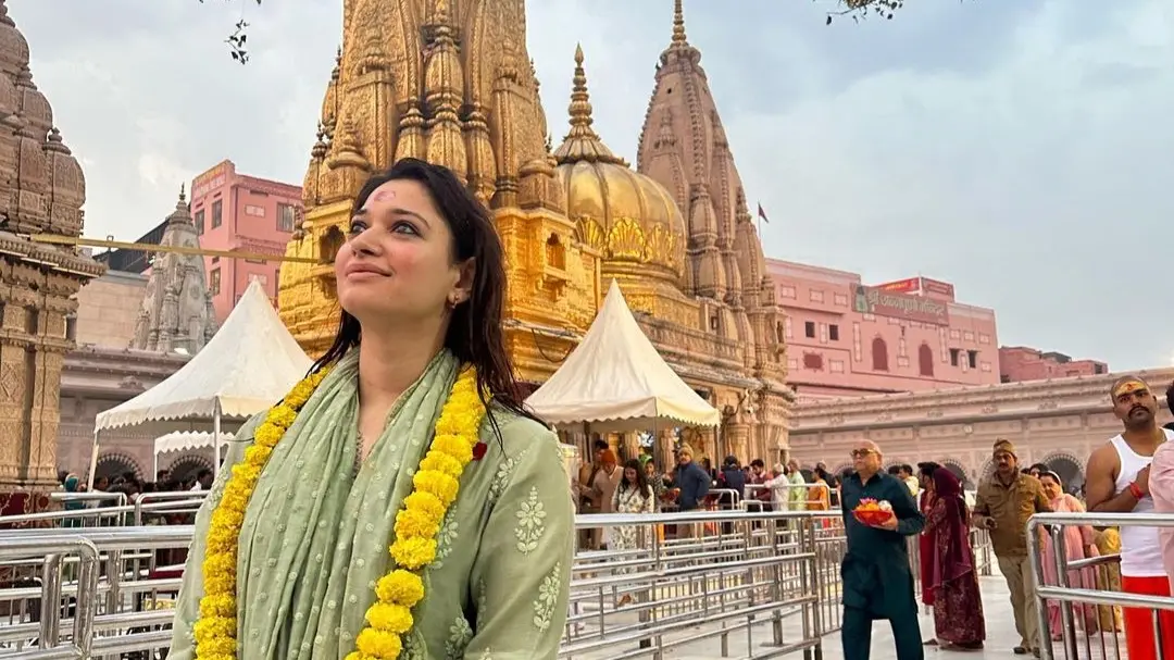 Tamannaah at Kashi Vishwanath