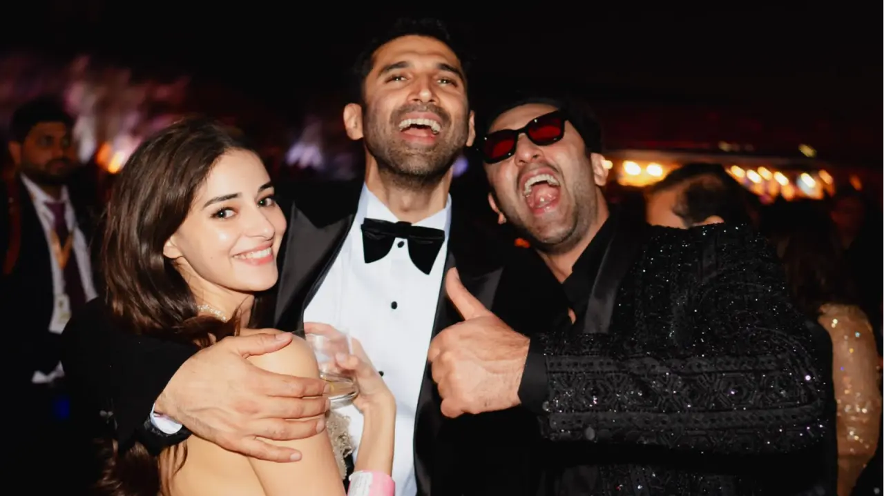 Aditya Roy Kapur Wraps His Arms Around Ananya Panday In Romantic Photo From Anant-Radhika's Bash Ananya Panday