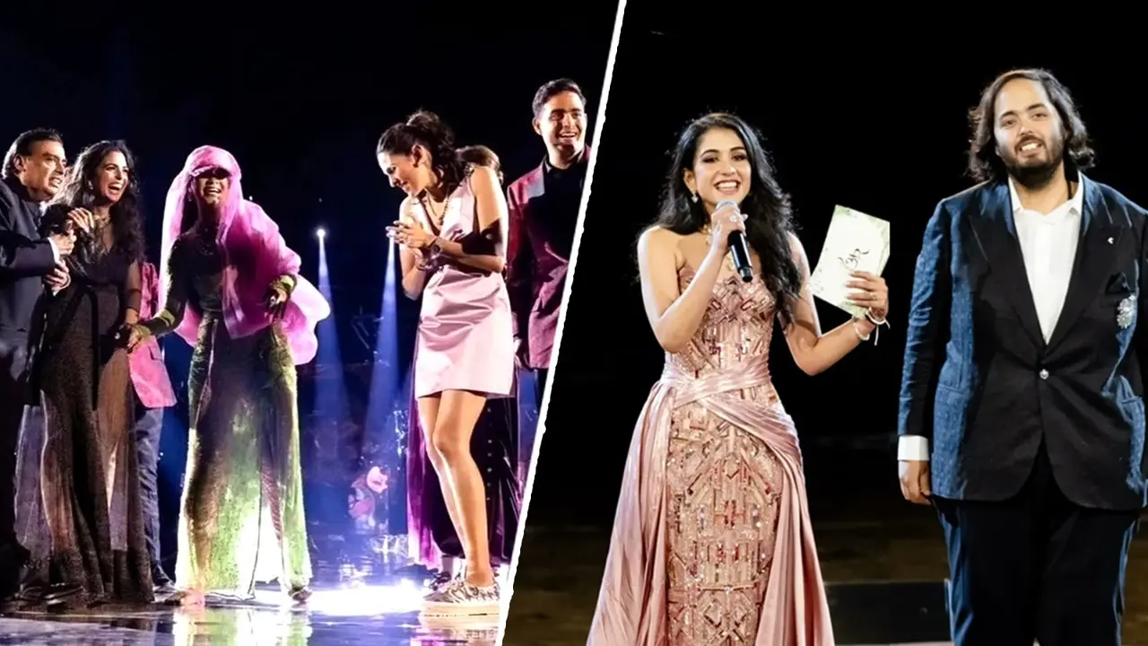 Anant-Radhika's Pre-wedding Bash Day 1 Highlights: Love-Themed Drone Show To Rihanna's Concert Ambani bash and Rihanna pics