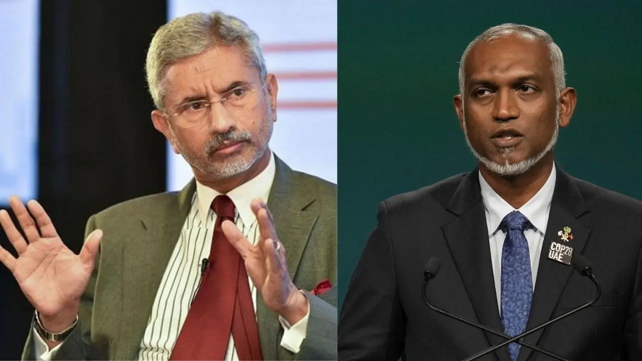 'Bullies Don't Provide USD 4.5 Billion Aid': Jaishankar Gives Sharp Rebuttal to Muizzu's Accusation External Affairs Minister Dr S. Jaishankar and Maldivian President Mohamed Muizzu