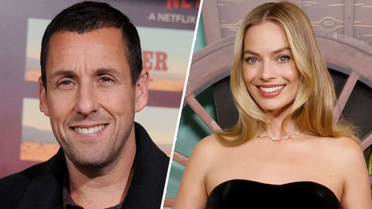Adam Sandler and Margot Robbie