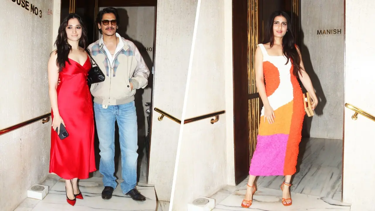 Vijay Varma-Tamannaah, Fatima Sana Shaikh, Others Attend Ul Jalool Ishq Wrap Party | Photos Tamannaah Bhatia