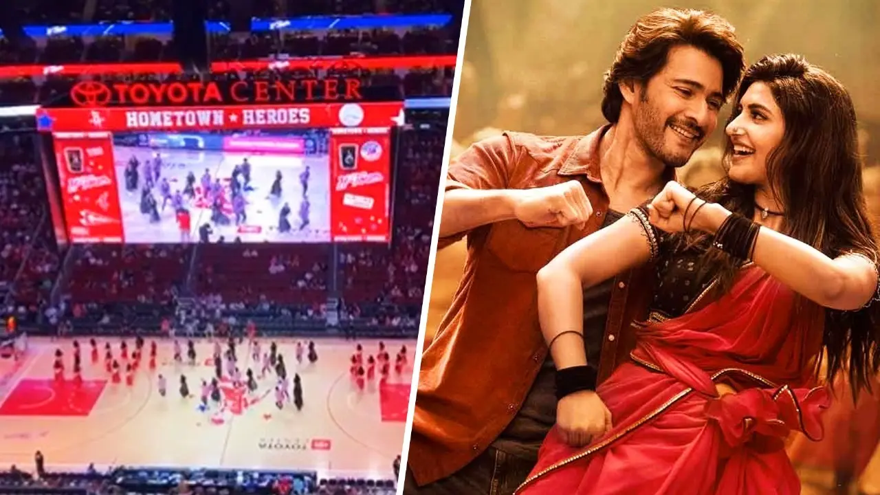 Viral Video: Mahesh Babu, Sreeleela's Kurchi Madathapetti Played At NBA Half Time In US Guntur Kaaram's song goes global