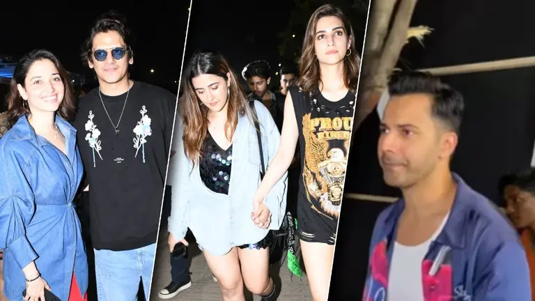 Kriti Sanon, Taapsee Pannu, Varun Dhawan, Ayushmann Khuranna Attend Diljit Dosanjh Concert Diljit Dosanjh concert