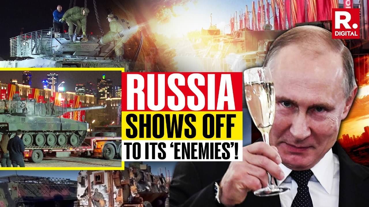 Russia Puts Up A Dramatic Display Of ‘Trophied’ Western Military Equipment From Ukraine, NATO