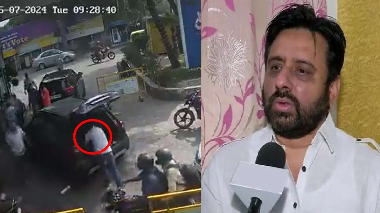 AAP MLA Amanatullah's Son Jumps Queue to Fill Fuel in Noida, Thrashes Staff With Iron Rod | VIDEO