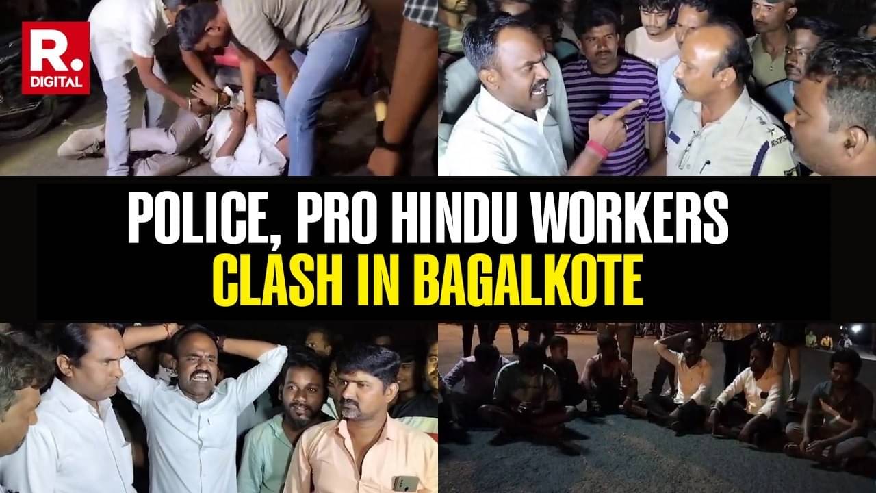 Tension in Bagalkote After Pro Hindu Activists Clash With Police For Protecting Inter Faith Couple