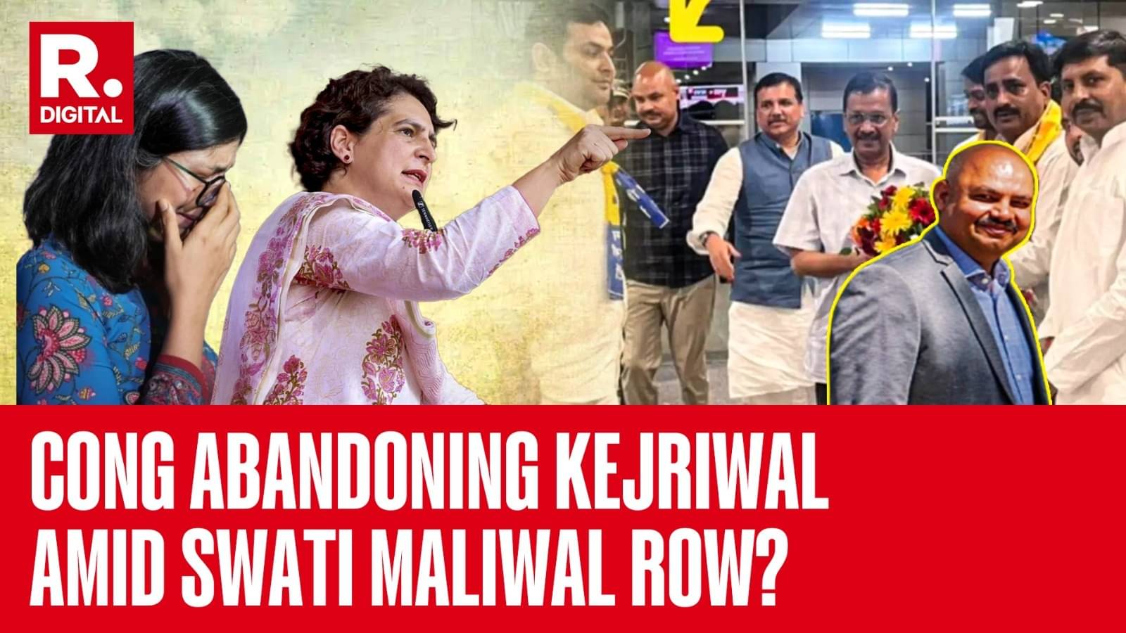 Congress Abandons INDI Partner Role For Women’s Rights As Kejriwal Ducks Query On Swati Maliwal