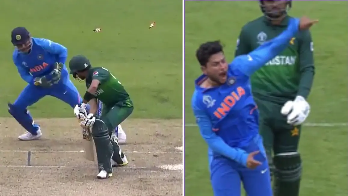 Throwback IND vs PAK ODI WC 2019: On this day Kuldeep Yadav's magical delivery bamboozled Babar Azam Throwback: Kuldeep Yadav gets the wicket of Babar Azam in ODI World Cup 2019.