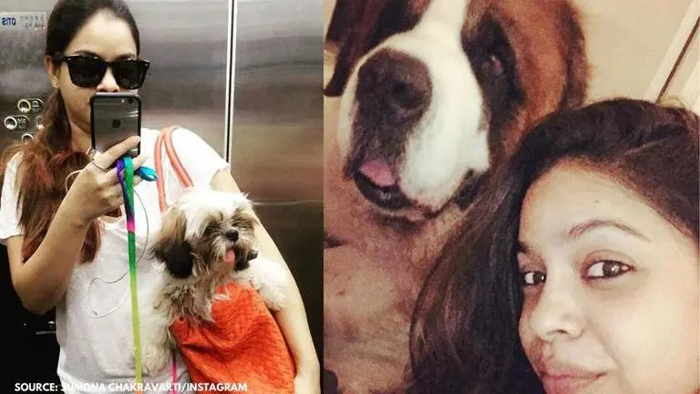 Sumona Chakravarti's adorabble pictures with her pet dogs will melt your heart sumona chakravarti