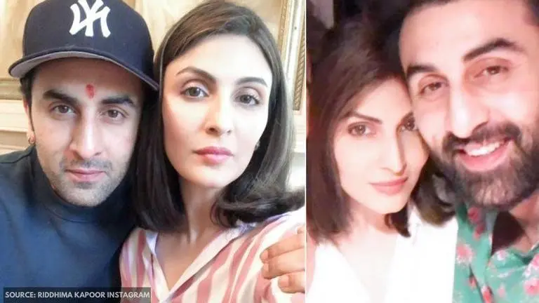 Riddhima Kapoor Sahni shares selfie with brother Ranbir Kapoor on Raksha Bandhan; See here Ranbir Kapoor