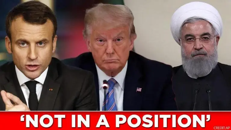 'US not in position to reimpose Iran sanctions, Europe won't concur with decision': Macron Macron