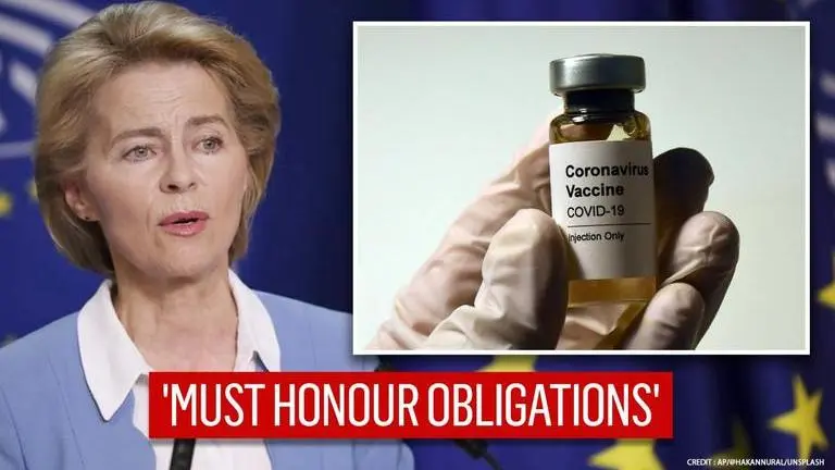 COVID vaccine manufacturers 'must deliver', says EU chief amid shortfall by AstraZeneca Covid