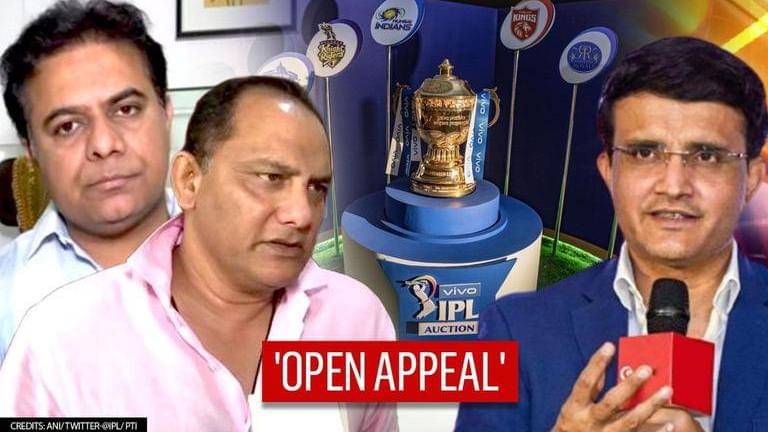 Trs' ktr urges bcci to consider hyderabad ipl 2021 venue, gets azharduddin's support