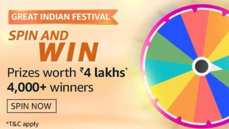 Amazon Spin and Win - Oct 26