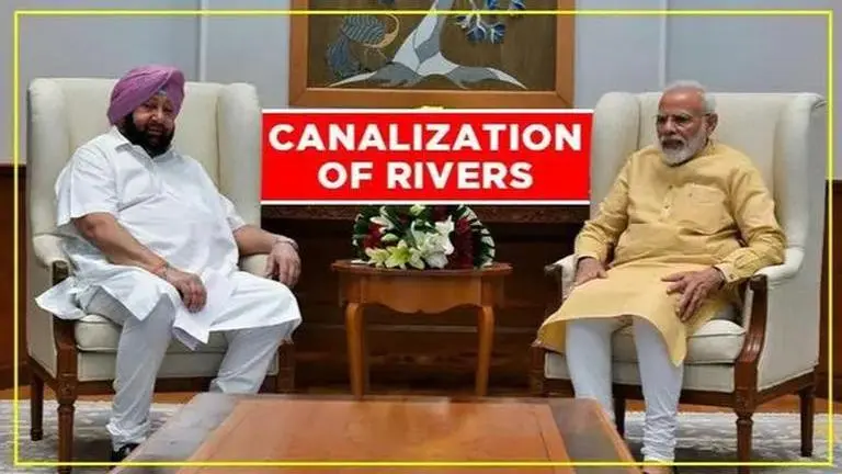 Amarinder Singh proposes canalisation of rivers, discusses with PM Amarinder Singh