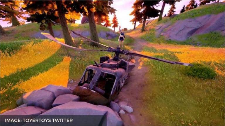 Where Is The Downed Black Helicopter In Fortnite Helicopter Location 1622015015 16 9