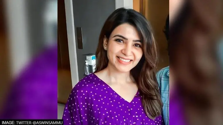 Samantha Akkineni looks ravishing in purple kaftan during Tirumala Temple visit; See pics Samantha Akkineni